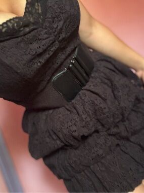Guess vintage black mini dress size medium